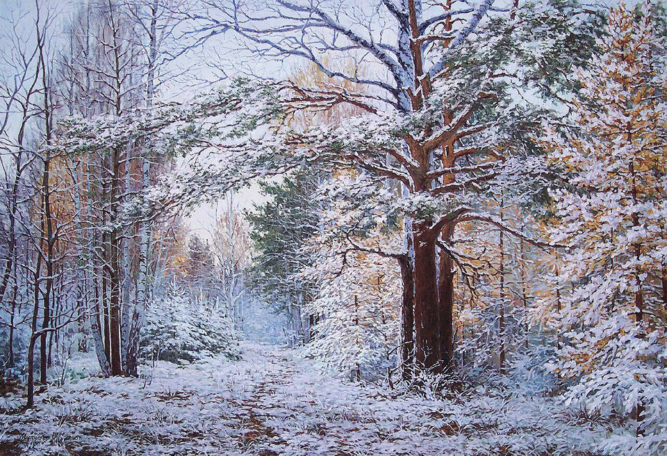 Юрий Мартюшев - пейзаж, природа, юрий мартюшев, зимний пейзаж - оригинал