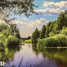 Схема вышивки «Летний пейзаж вариант 2»