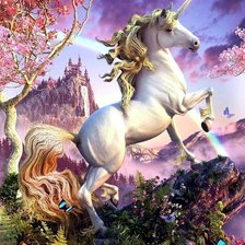 Схема вышивки «Сказочный единорог»