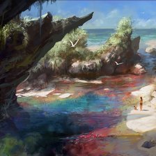 Схема вышивки «Залив»