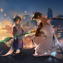 Схема вышивки «Малыш Сяо»