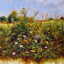 Схема вышивки «ЛУГ»