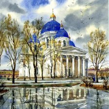 Схема вышивки «Собор»