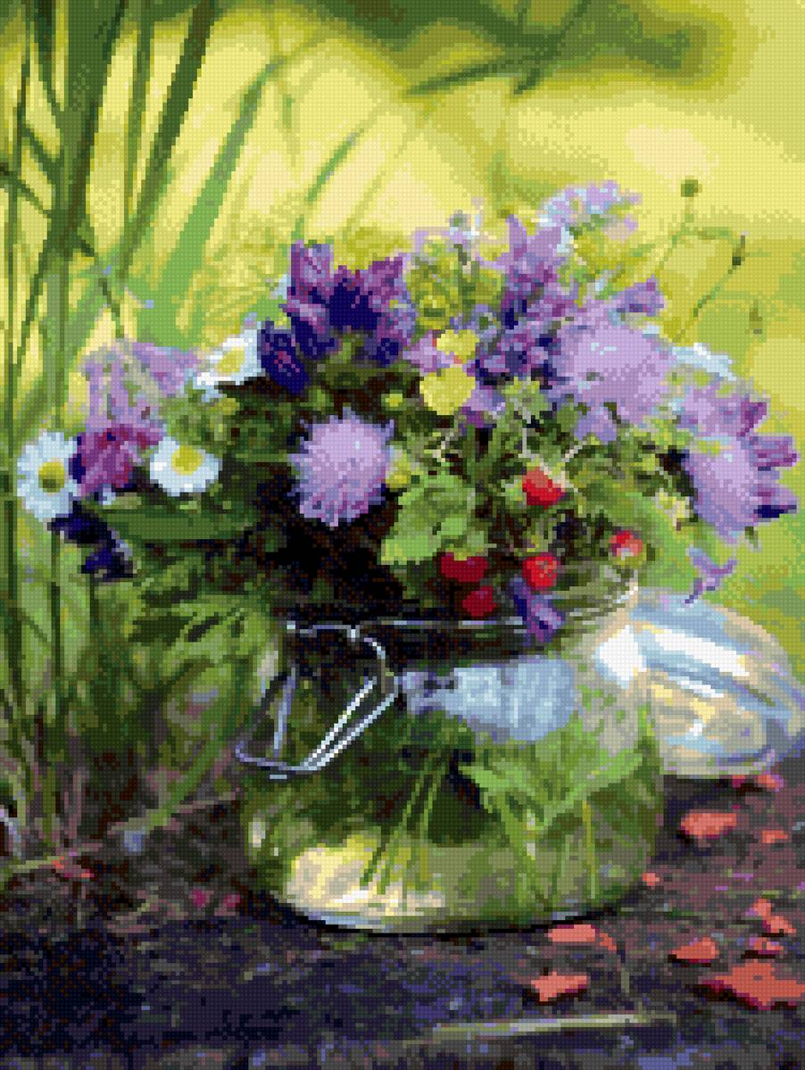 полевые цветы 2 - лето, пейзаж цветы - предпросмотр