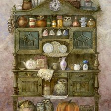 Схема вышивки «Сервант»