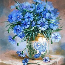 Схема вышивки «Васильки»