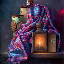 Схема вышивки «Фонарь»