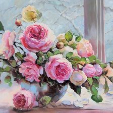 Схема вышивки «Розы»