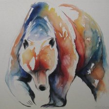 Схема вышивки «медведь идет»