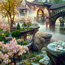 Схема вышивки «Сказочный пейзаж»