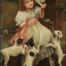 Схема вышивки «Девочка»