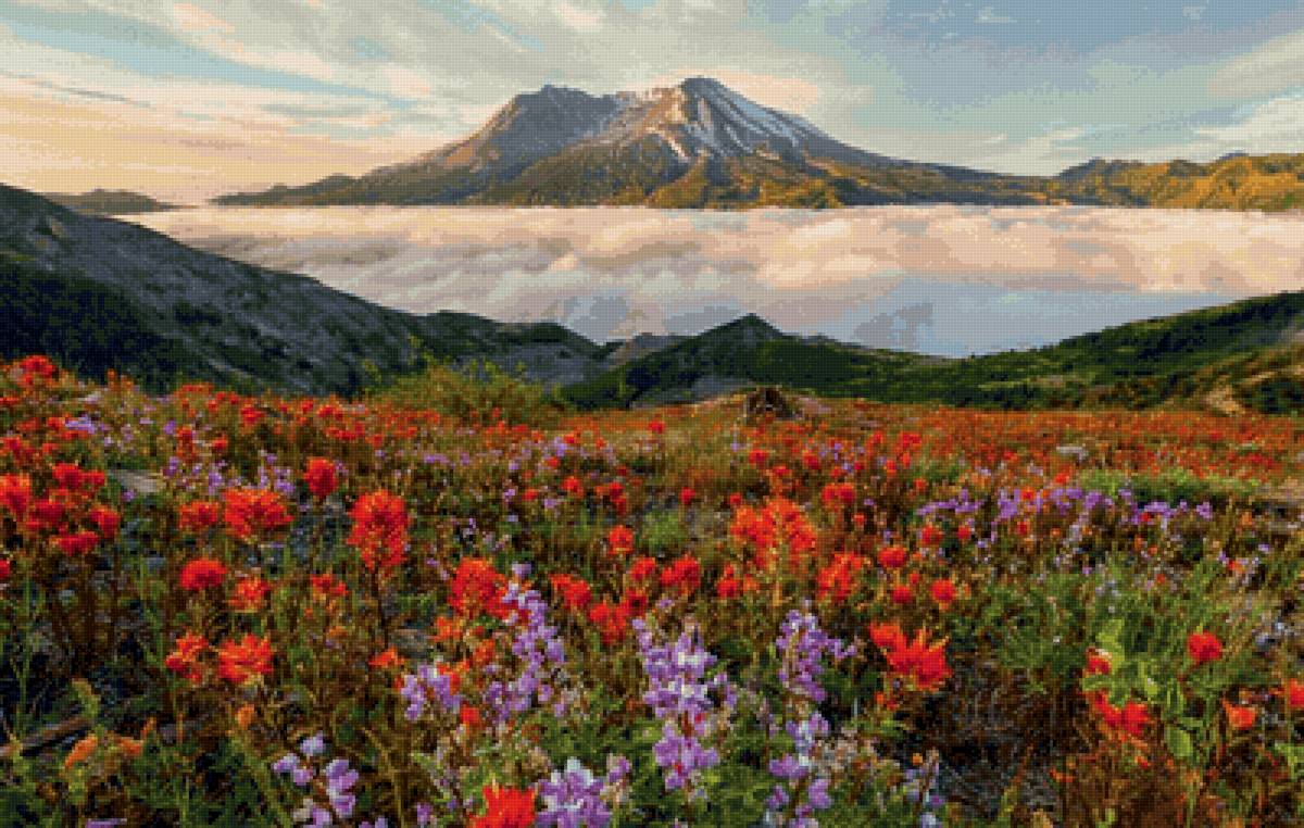 Природа - вулканы, горы, природа - предпросмотр