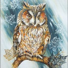 Схема вышивки «Сова»