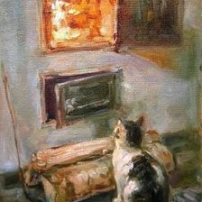 Схема вышивки «котенок»