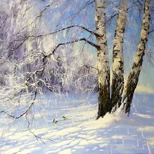 Схема вышивки «Морозное утро»