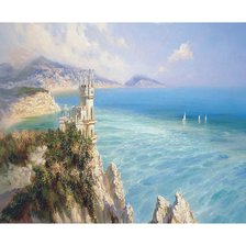 Схема вышивки «Ласточкино гнездо»