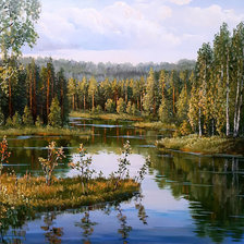 Схема вышивки «Родные просторы»