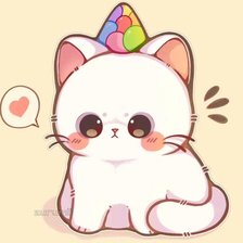 Схема вышивки «анме котик»