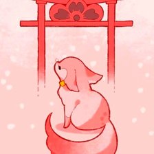 Схема вышивки «лисенок»