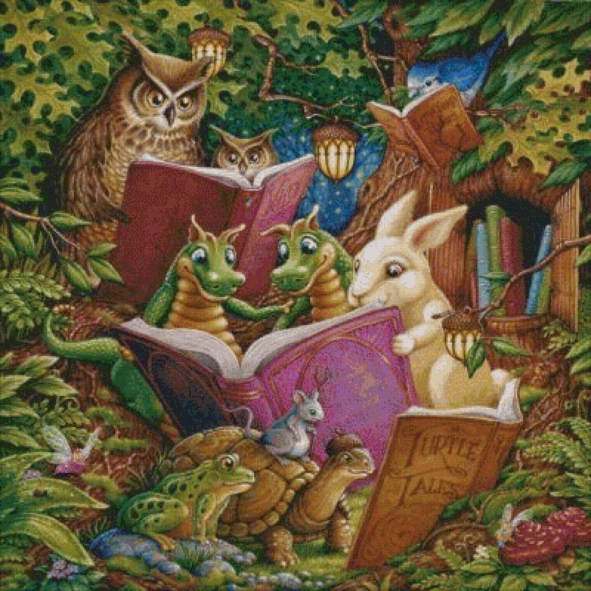 лесная библиотека - фентази - предпросмотр