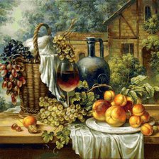 Схема вышивки «Винный домик»