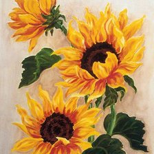 Схема вышивки «Подсолнухи»