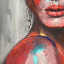 Схема вышивки «Девушка»