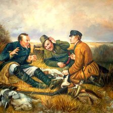 охотники на привале