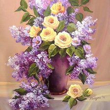 Схема вышивки «Букет цветов»