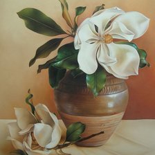 Схема вышивки «Белый цветок»