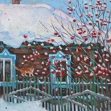 Схема вышивки «зима»