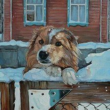 Схема вышивки «зима»