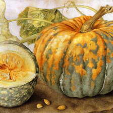 Схема вышивки «Тыква»