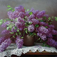 Схема вышивки «Сирень»