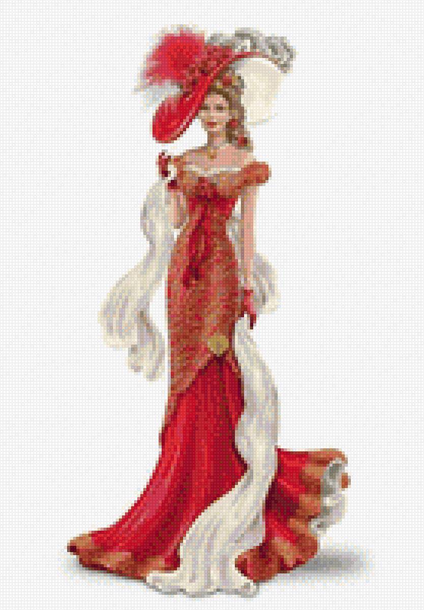 Леди в красном - предпросмотр