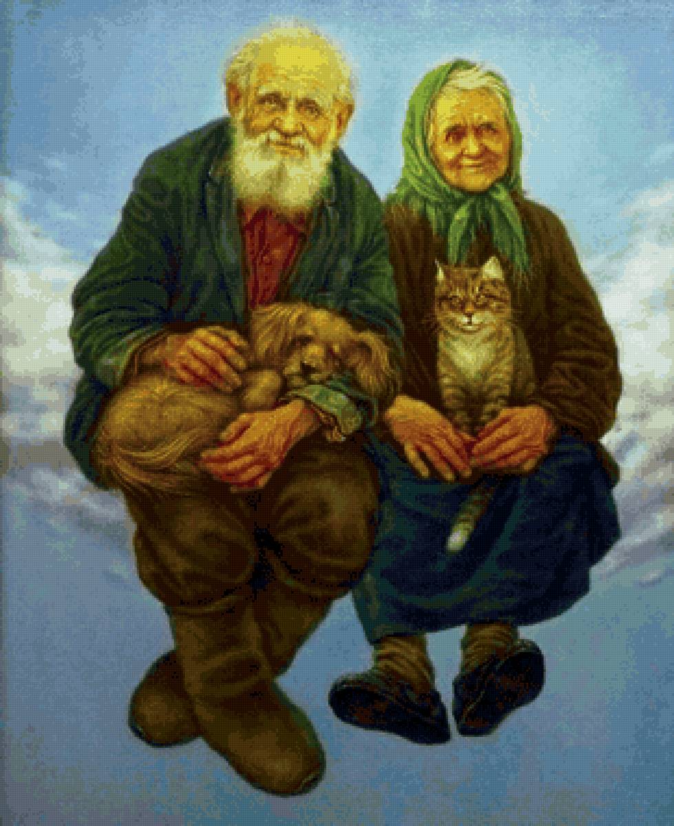 Дедушка, бабушка - дедушка, бабушка - предпросмотр