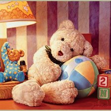 Схема вышивки «Мишка»