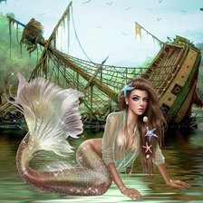 Схема вышивки «Русалка»