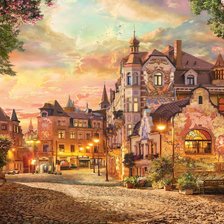 Схема вышивки «Городской пейзаж»