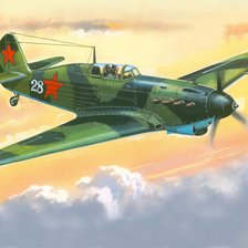 Схема вышивки «Истребитель»