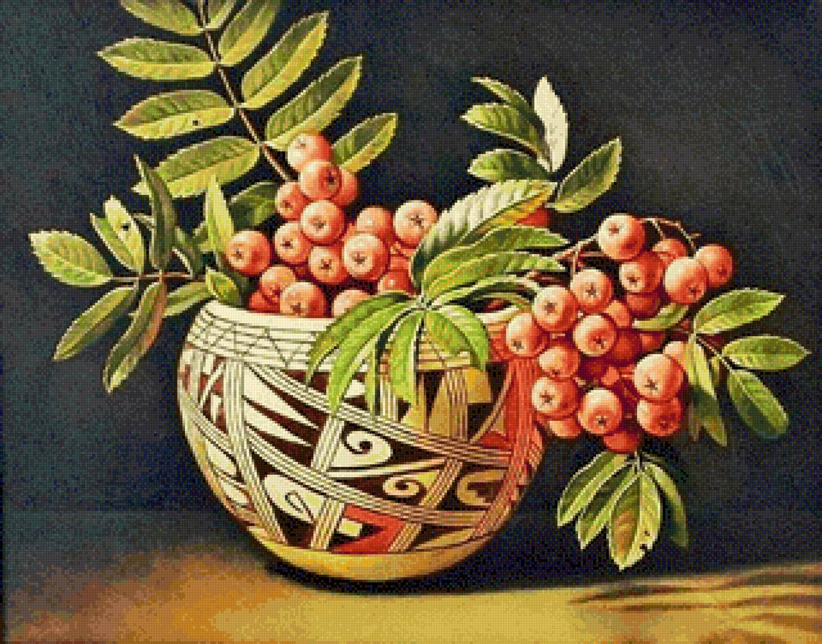 Рябиновый букет - букет, рябина, ягоды - предпросмотр