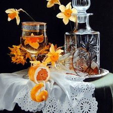 Схема вышивки «Натюрморт с нарциссами»