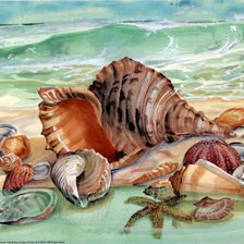 Схема вышивки «Море»