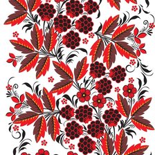 Схема вышивки «хохлома»