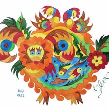 Схема вышивки «Овен»