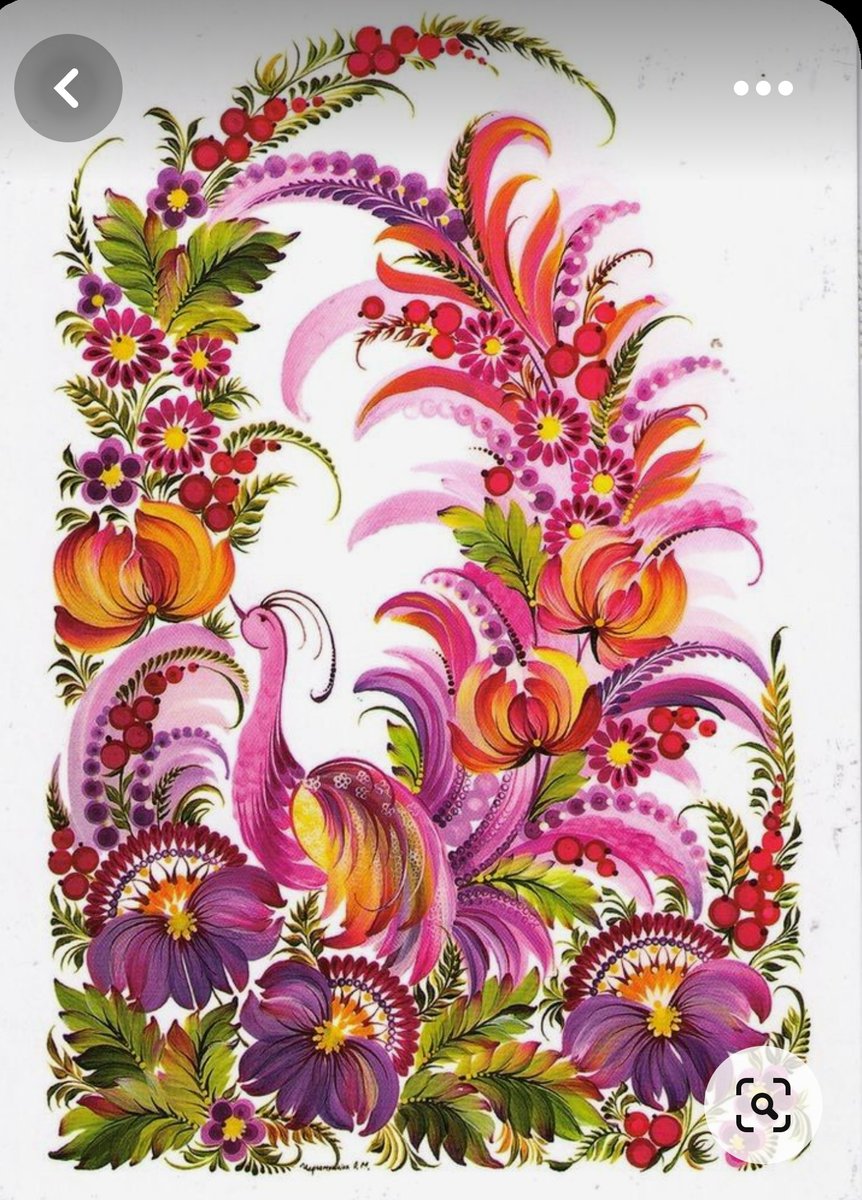 Петриковская роспись - этно - оригинал