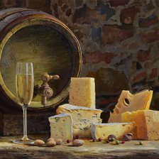 Схема вышивки «Сырный натюрморт»