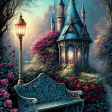 Схема вышивки «Вечерний сад»