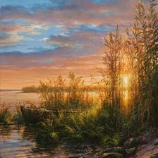 Схема вышивки «На закате»