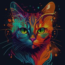 Схема вышивки «Кот»